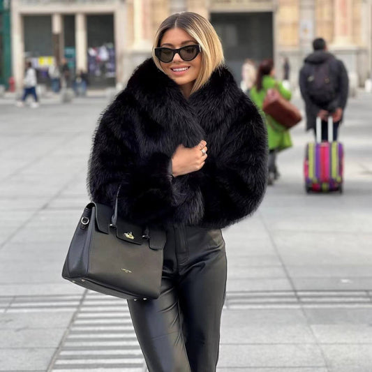 Aitana | Stylish warm fur jacket